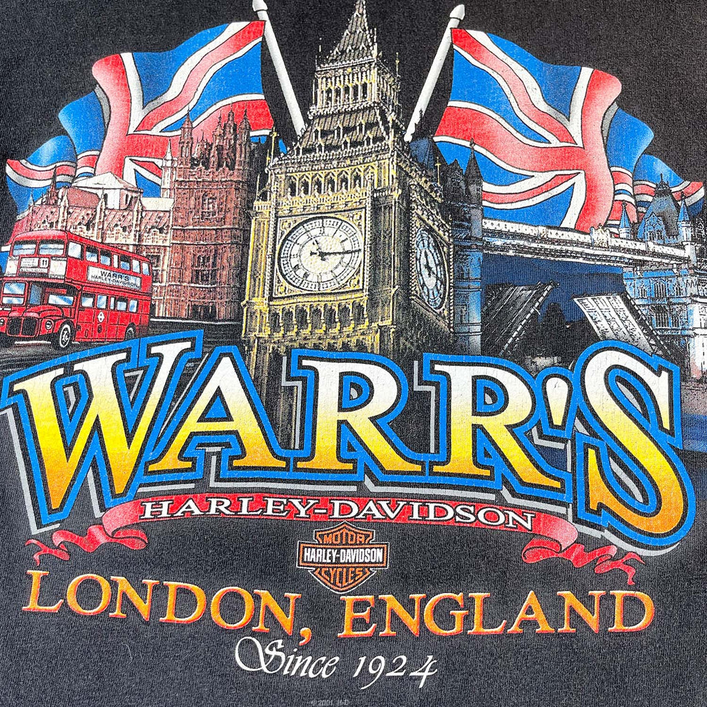 Vintage Harley Davidson Warr's England tee XL