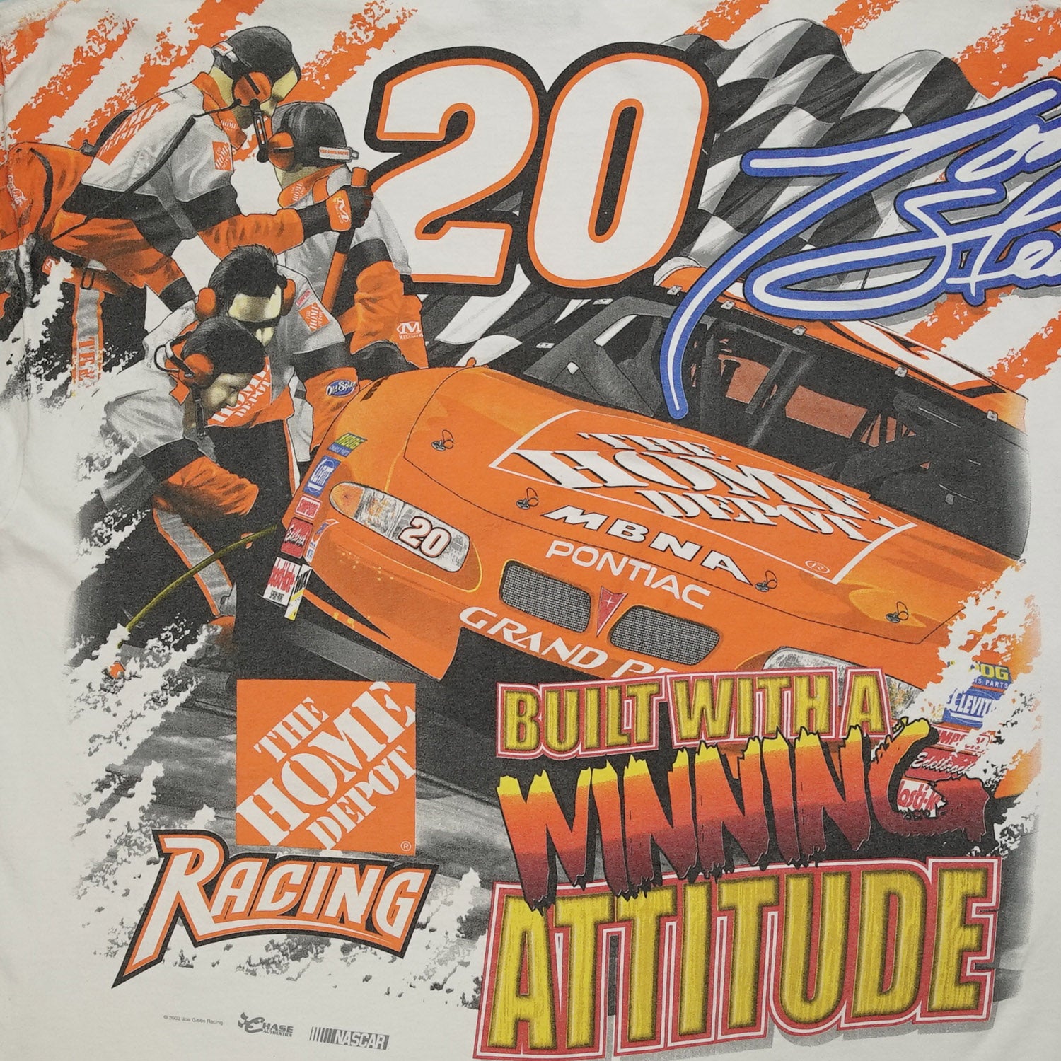 2002 Tony Stewart Home Depot Nail In'It Home racing tee XL