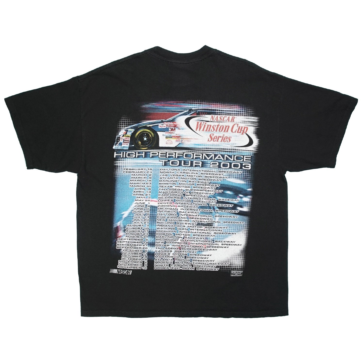 2003 Nascar Winston Cup series racing tee XL