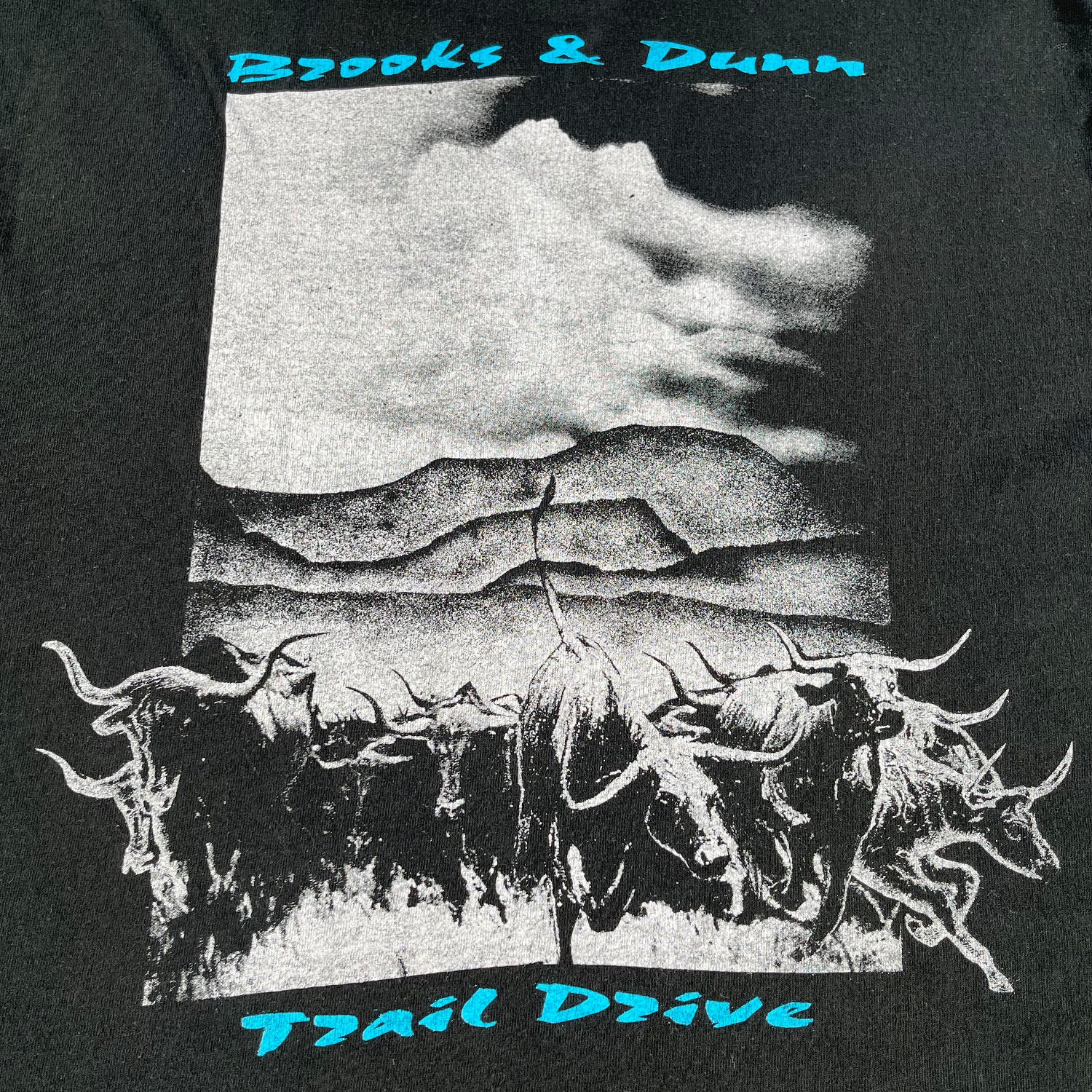 1992 Brooks & Dunn Trail Drive band tee L
