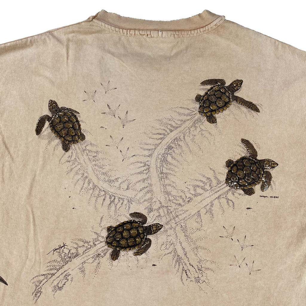 '90s Sea Turtle Harlequin nature tee L/XL