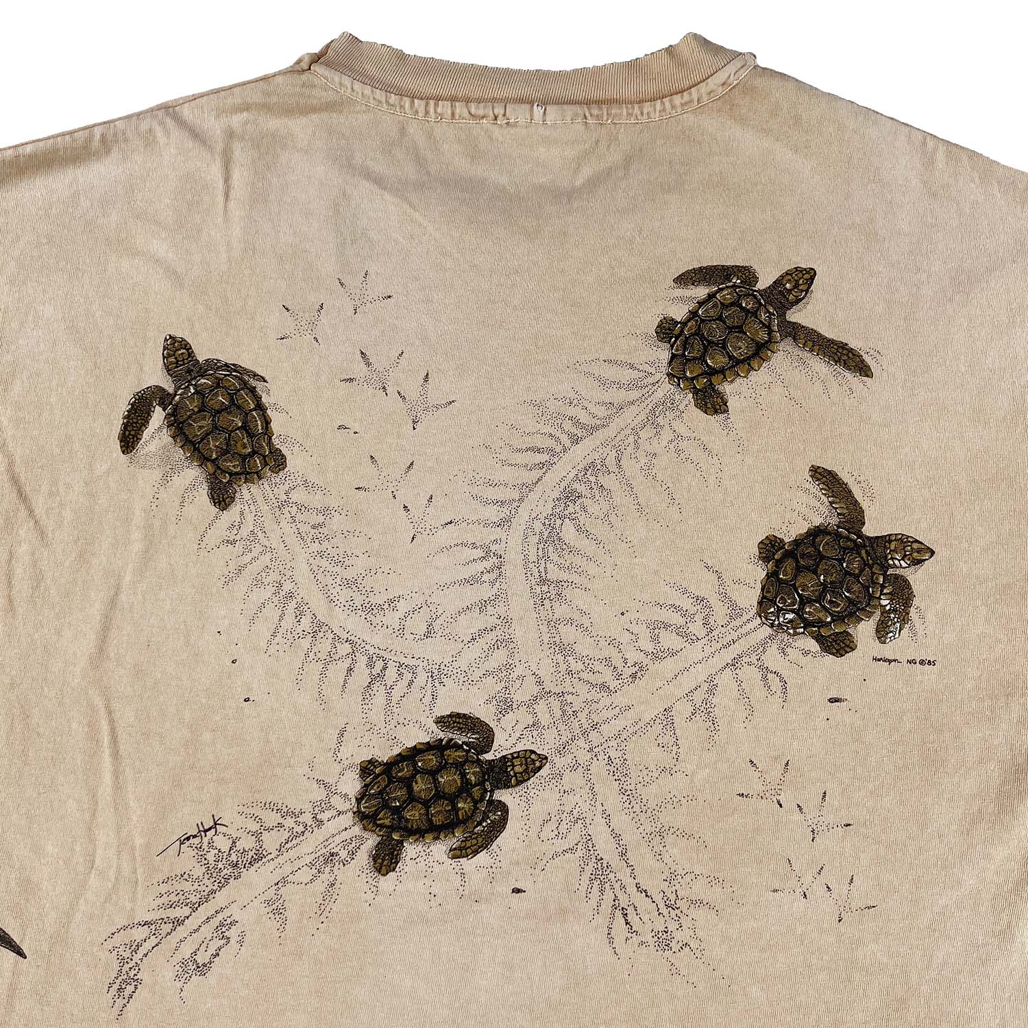 '90s Sea Turtle Harlequin nature tee L/XL