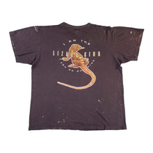 Load image into Gallery viewer, Vintage Jim Morrison Lizard King paint splattered tee L
