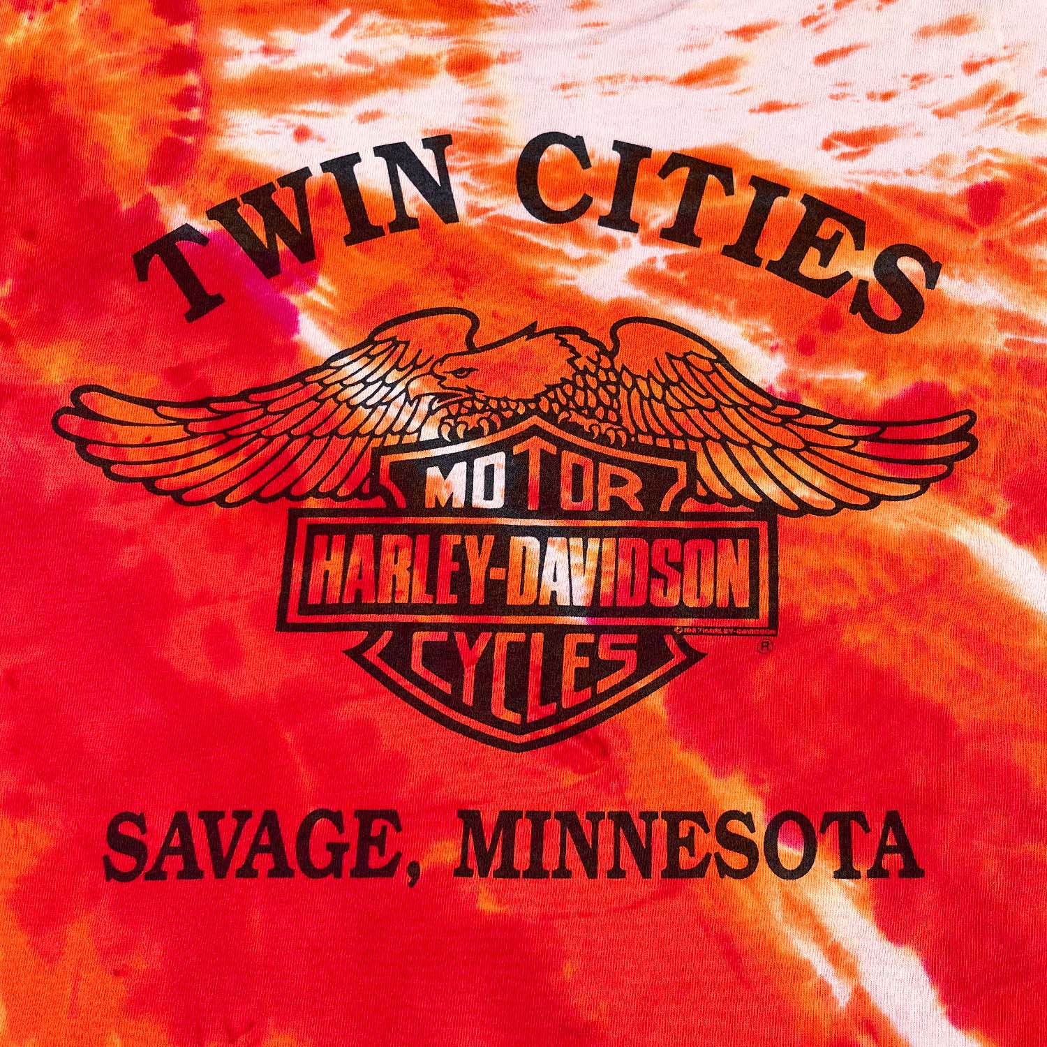 1992 Harley Davidson Savage tie dye tee M