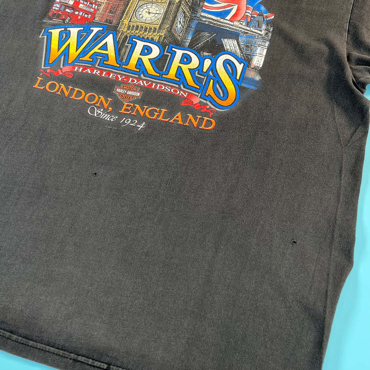 Vintage Harley Davidson Warr's England tee XL