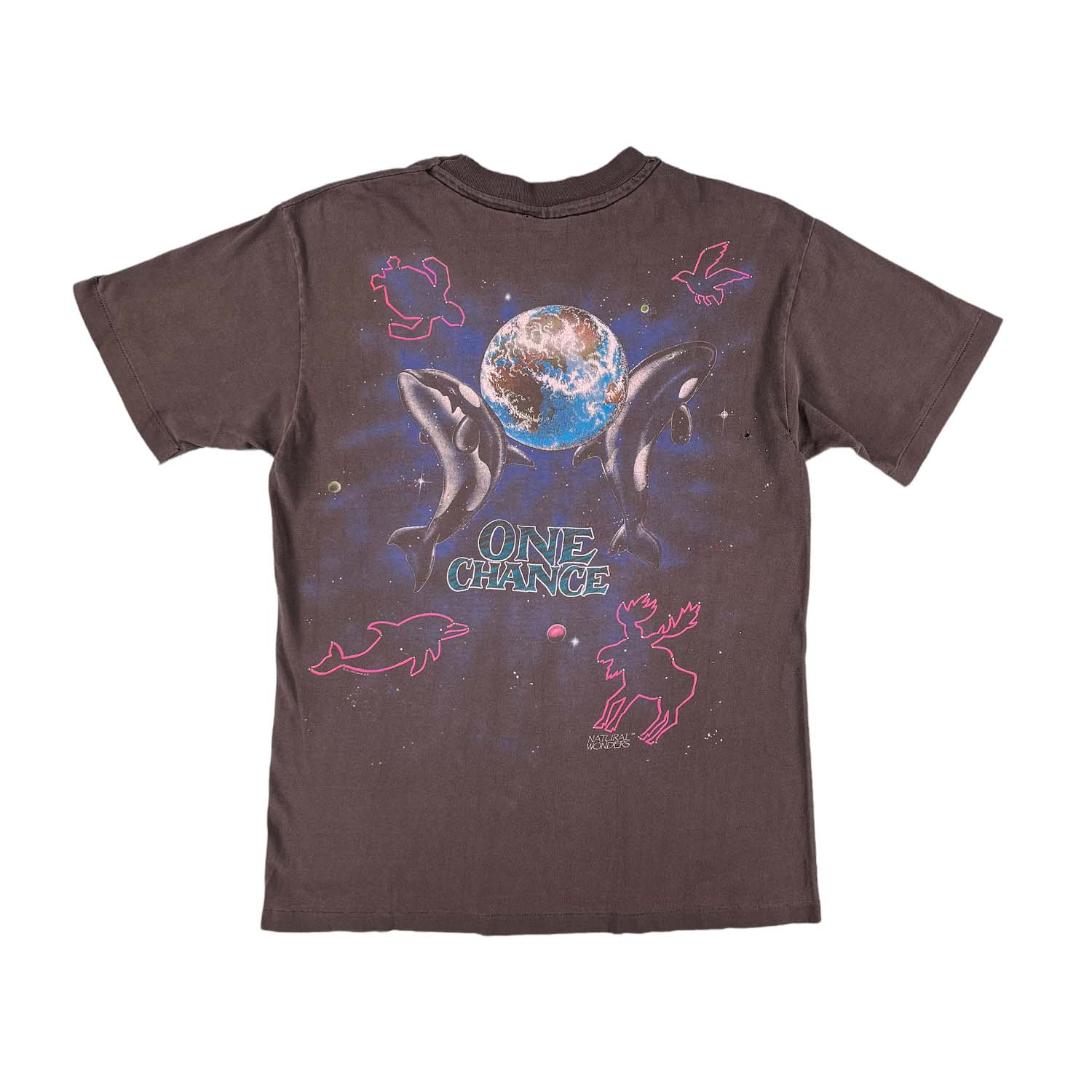 '90s One Earth faded nature tee M