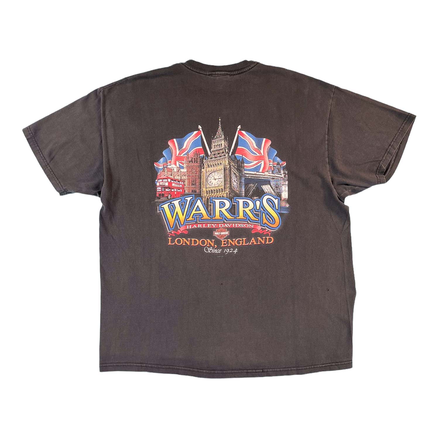 Vintage Harley Davidson Warr's England tee XL