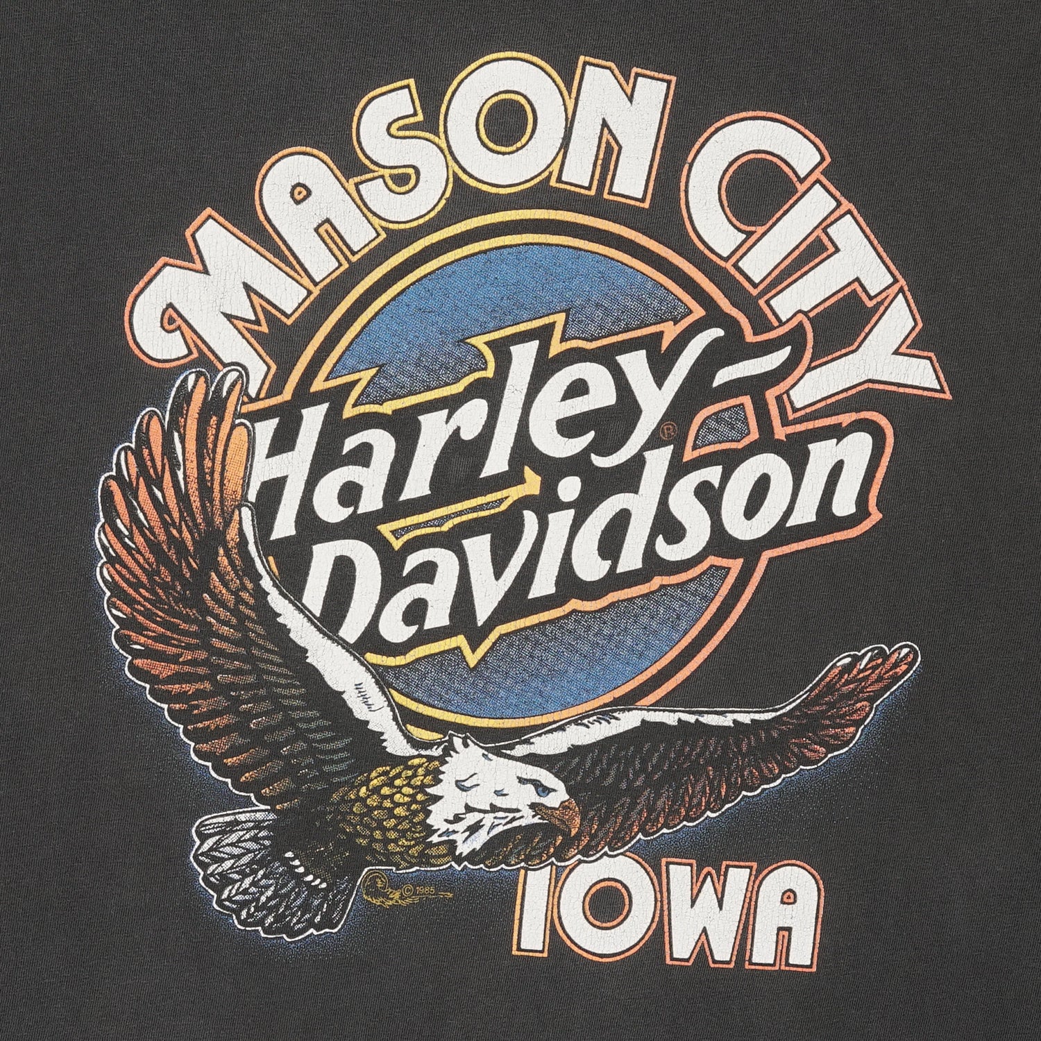 1985 Harley Davidson Mason City Iowa tee XXL