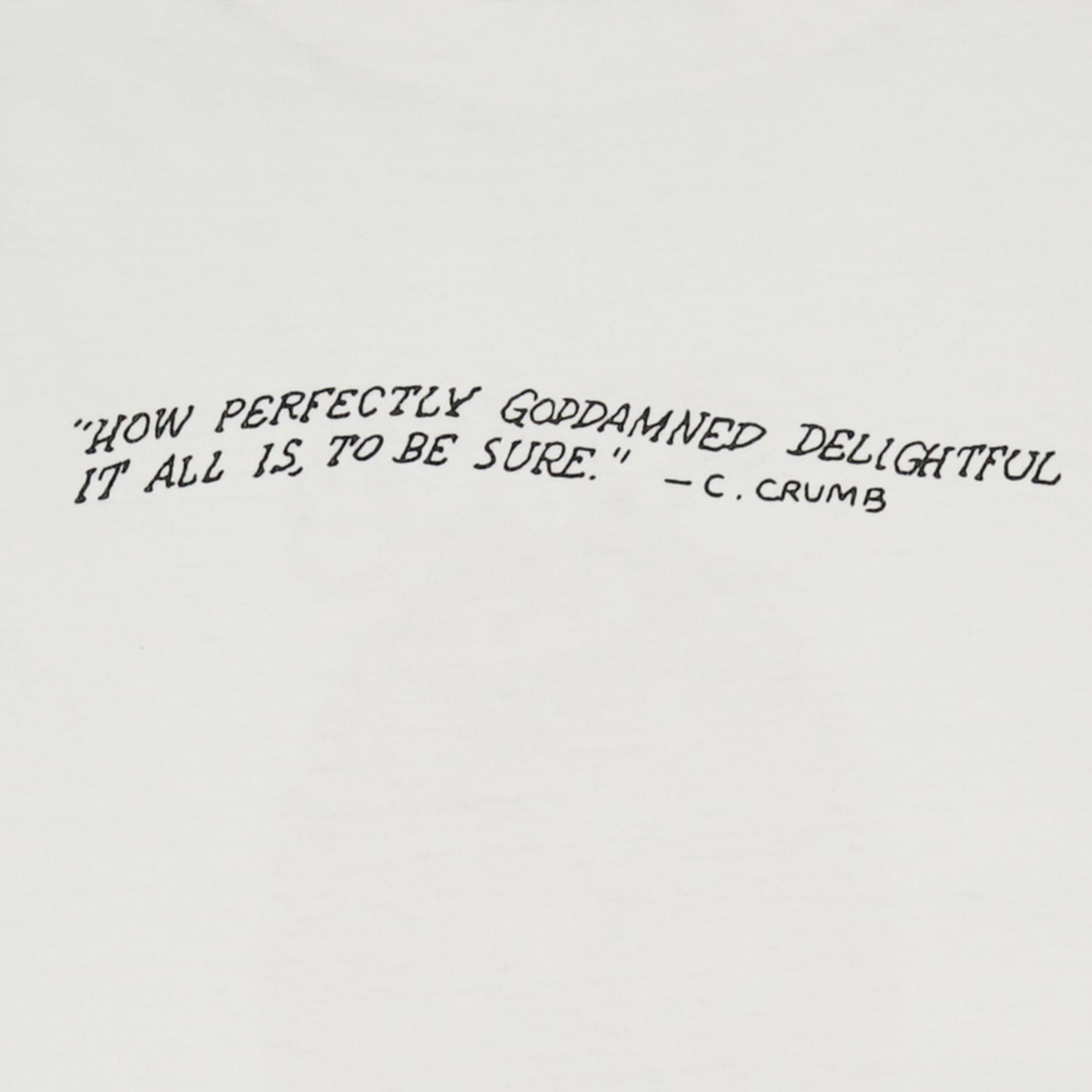 1994 Charles Crumb comic book artist film tee XL