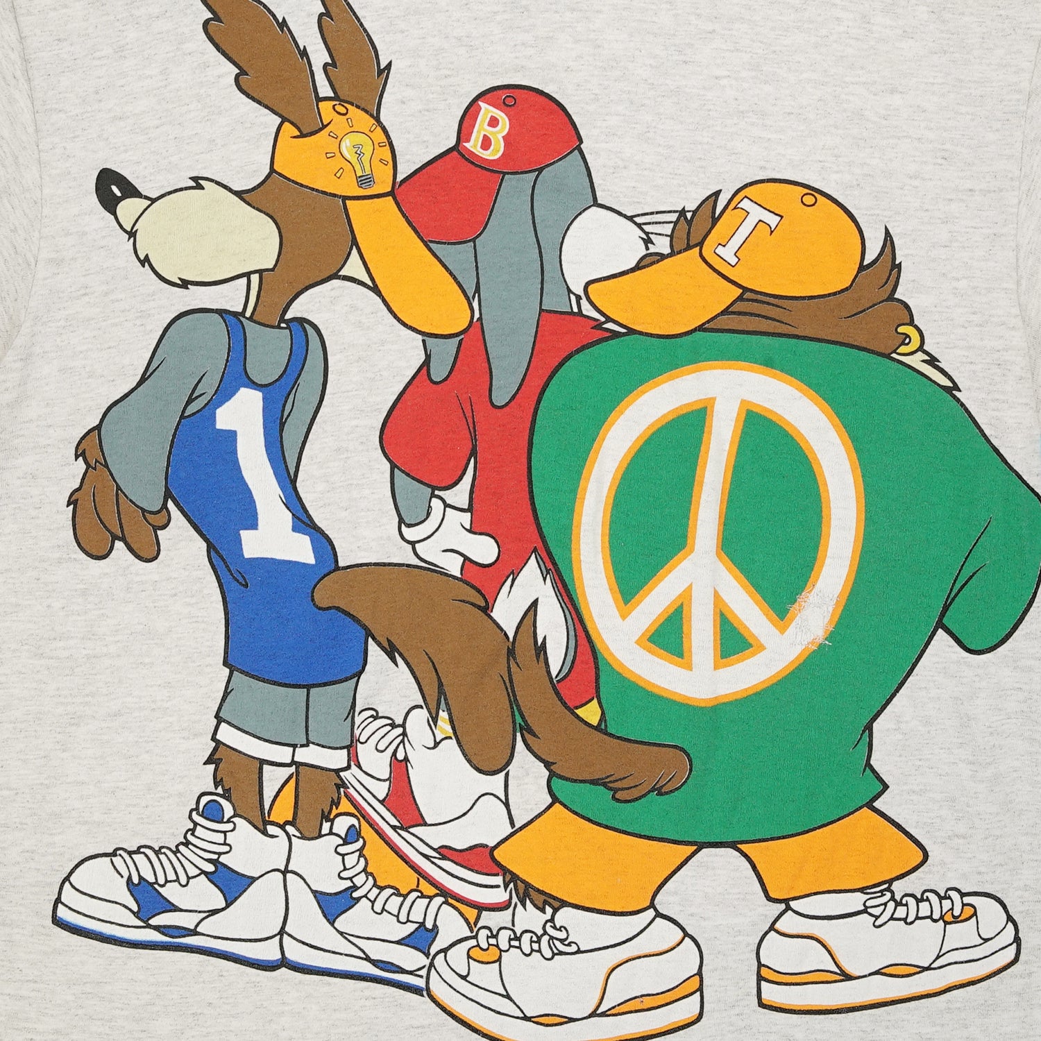 1993 Looney Tunes x Cross Colours graphic tee in grey L