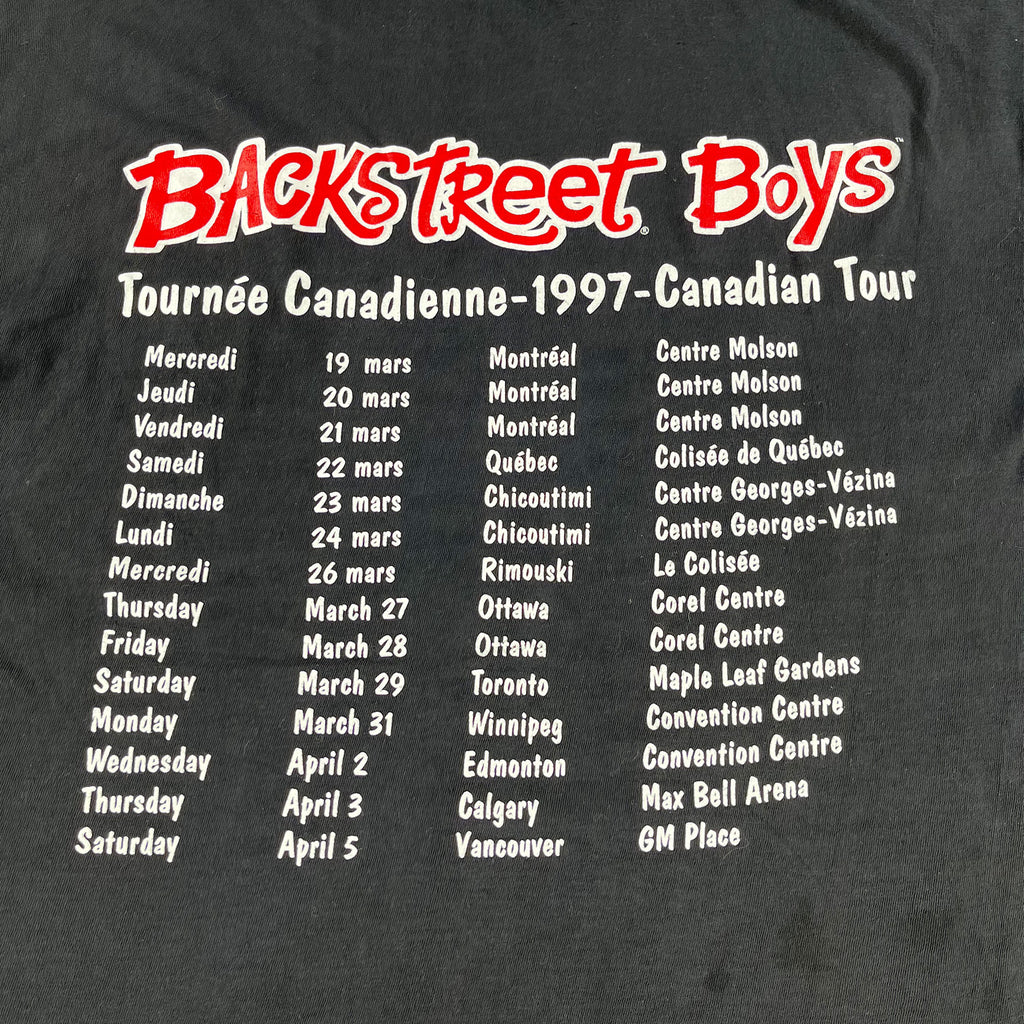 1997 Backstreet Boys Canadian Tour tee L