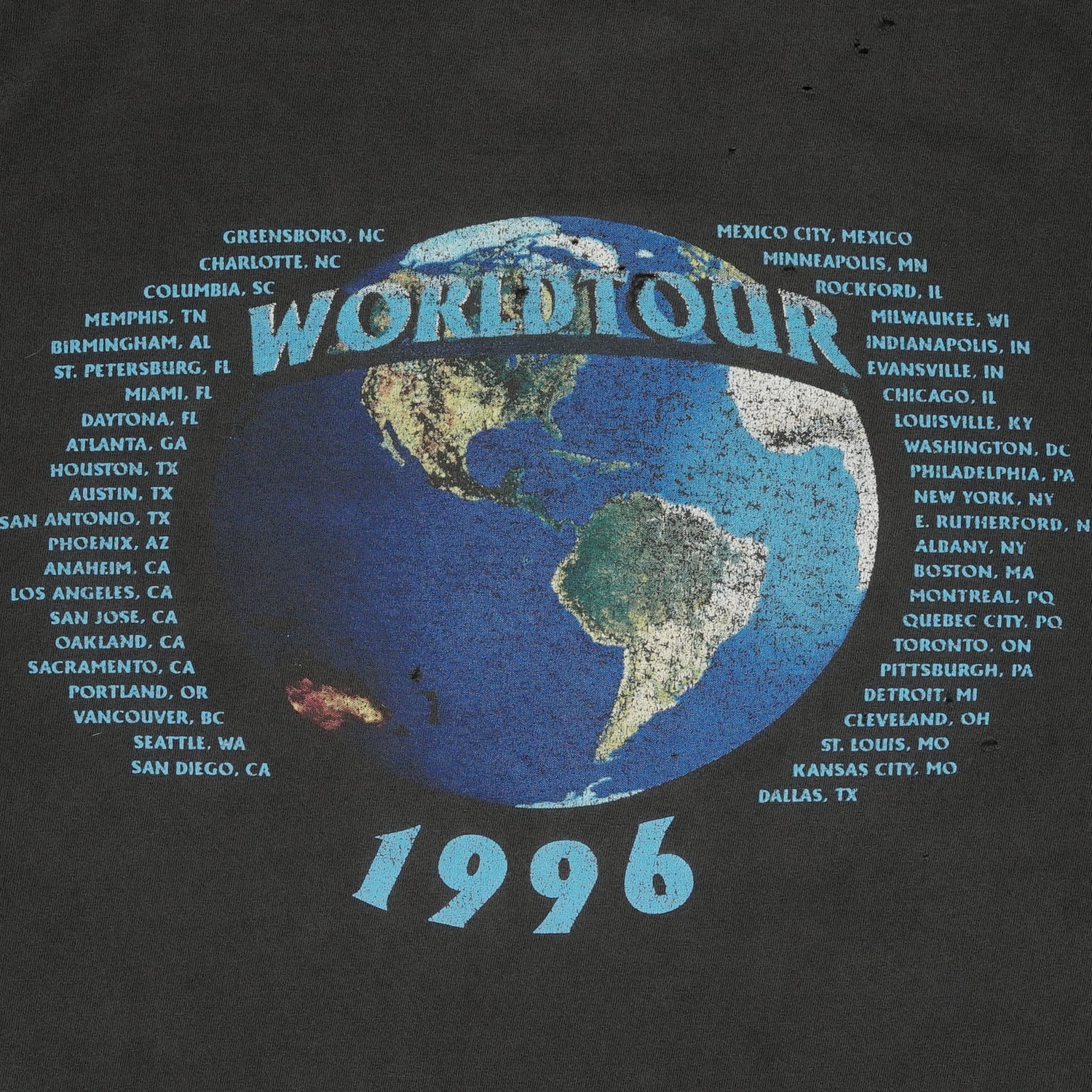1996 AC/DC Ballbreaker World Tour faded tee L/XL