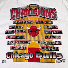 Load image into Gallery viewer, 1998 Chicago Bulls 6-Time Champs NBA Finals tee L
