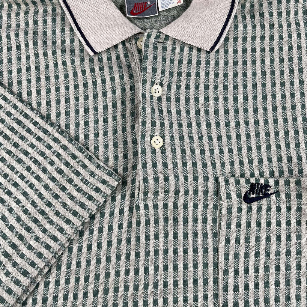 '90s Nike patterned polo L
