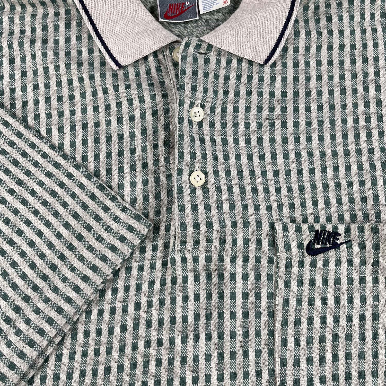 '90s Nike patterned polo L