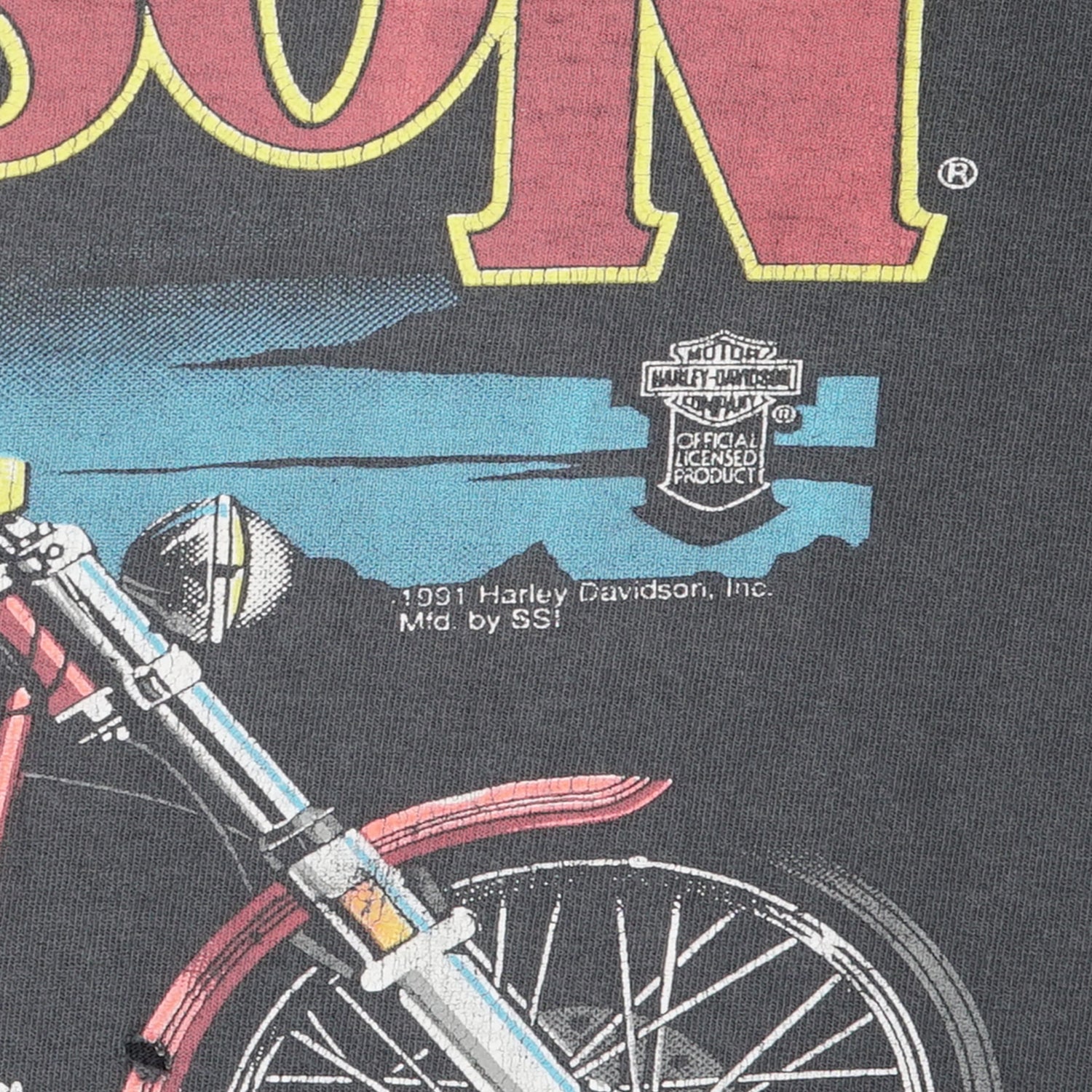 1991 Harley Davidson softail bike tee M/L