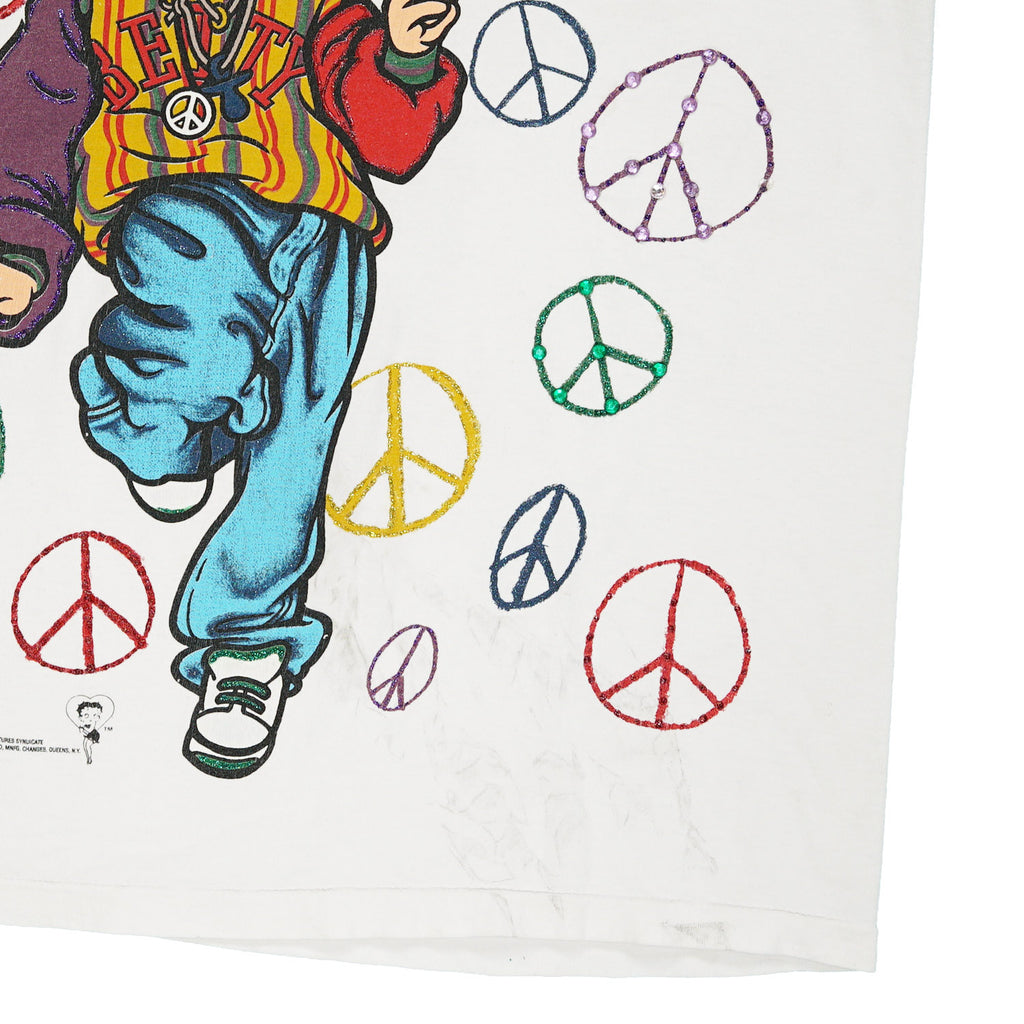 1993 Betty Boop Peace tee L