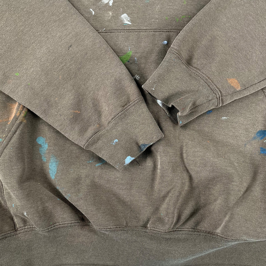 '90s Carhartt paint splattered hoodie L