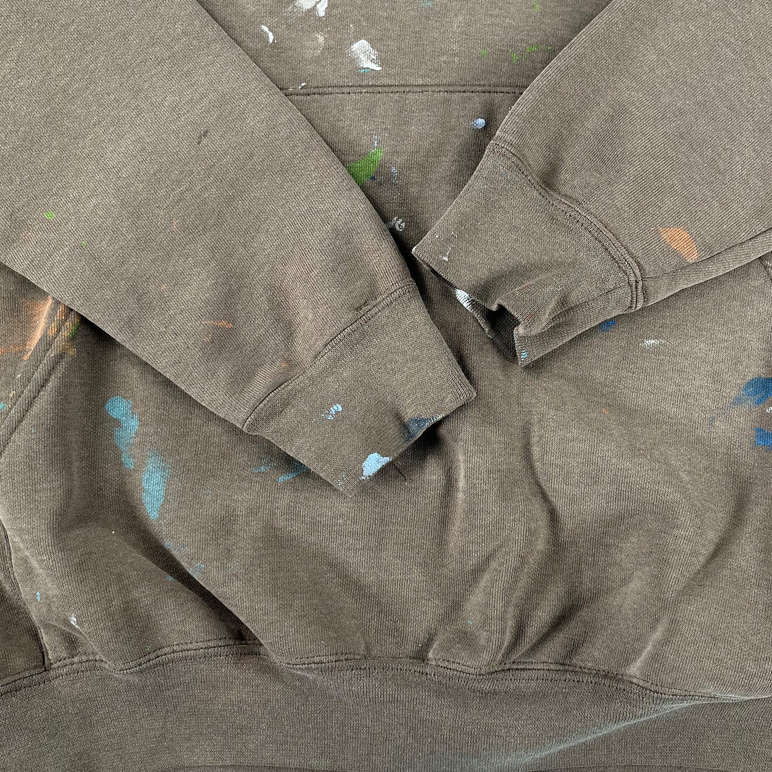 '90s Carhartt paint splattered hoodie L