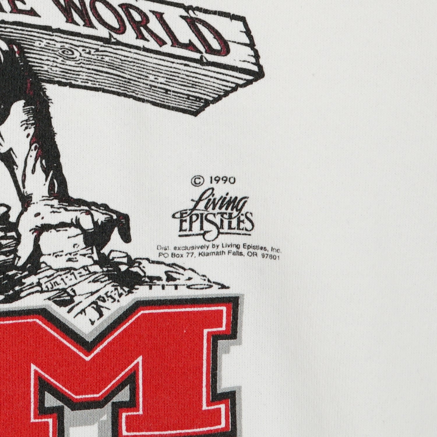 1990 Lord's Gym Jesus "His Pain Your Gain" crewneck M