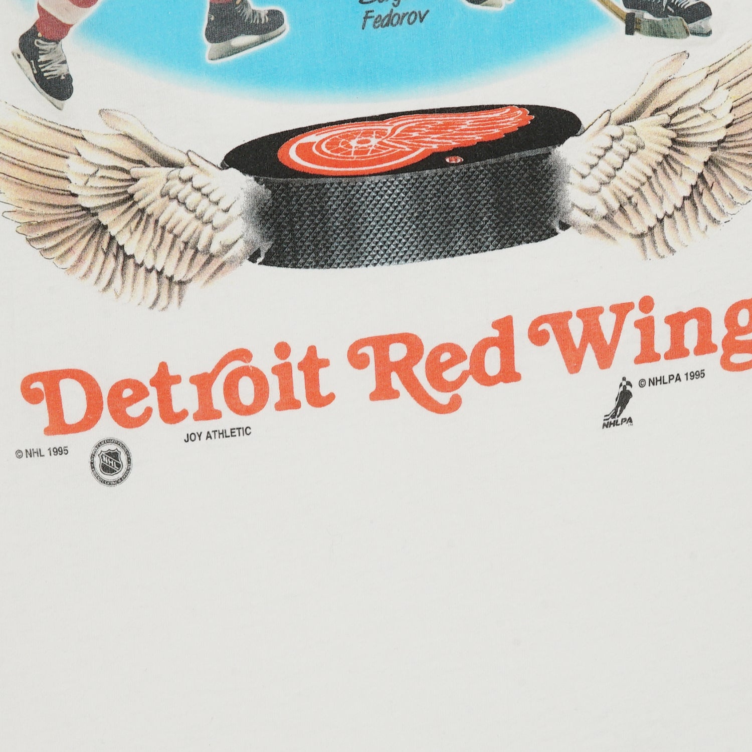 1995 "Winged Warriors" Detroit Red Wings NHL tee M