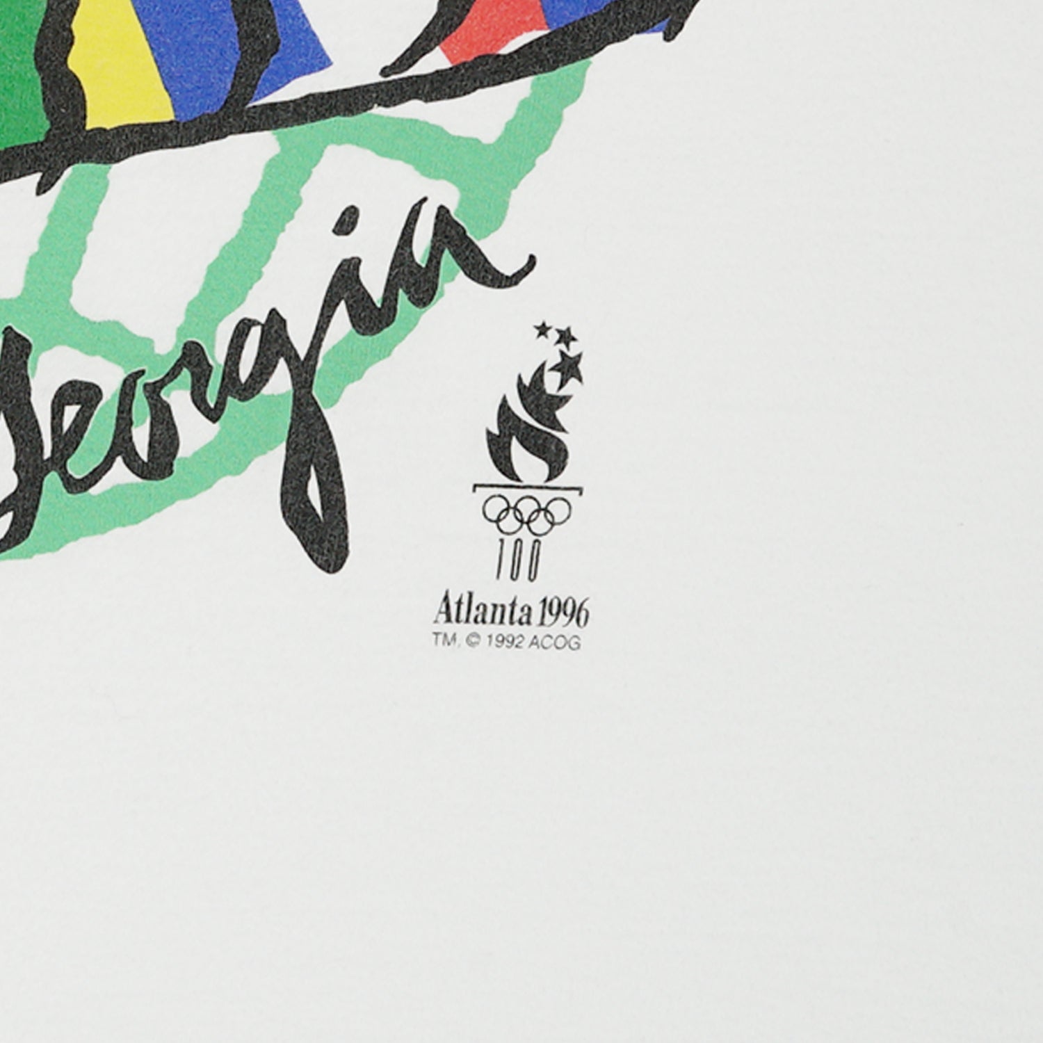 Vintage Atlanta 1996 Olympics graphic tee L