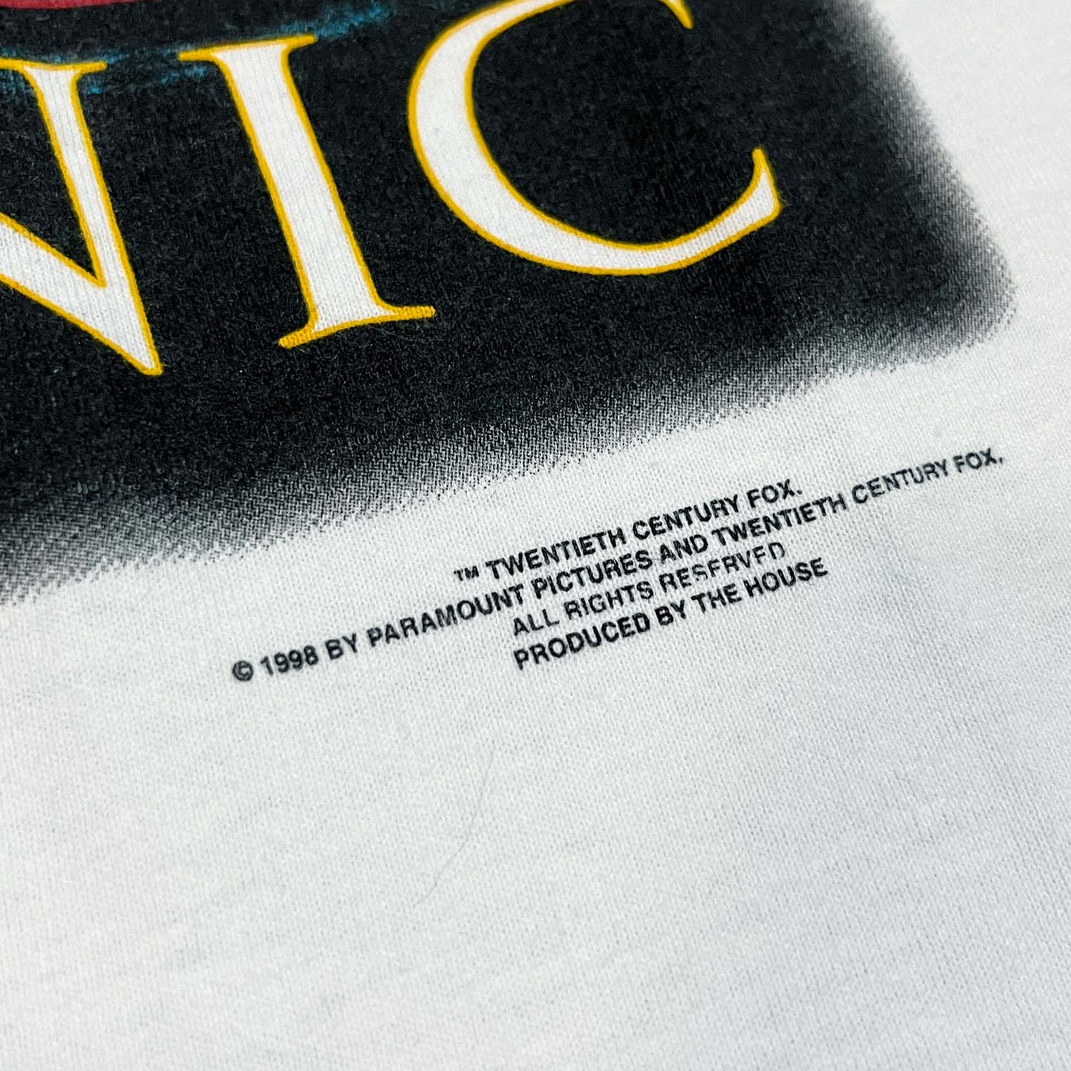 1998 Titanic movie promo tee S