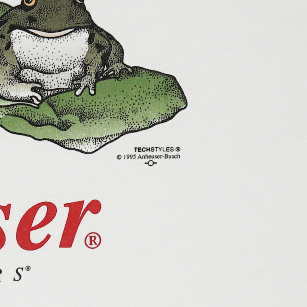 1995 Budweiser frogs graphic tee XL