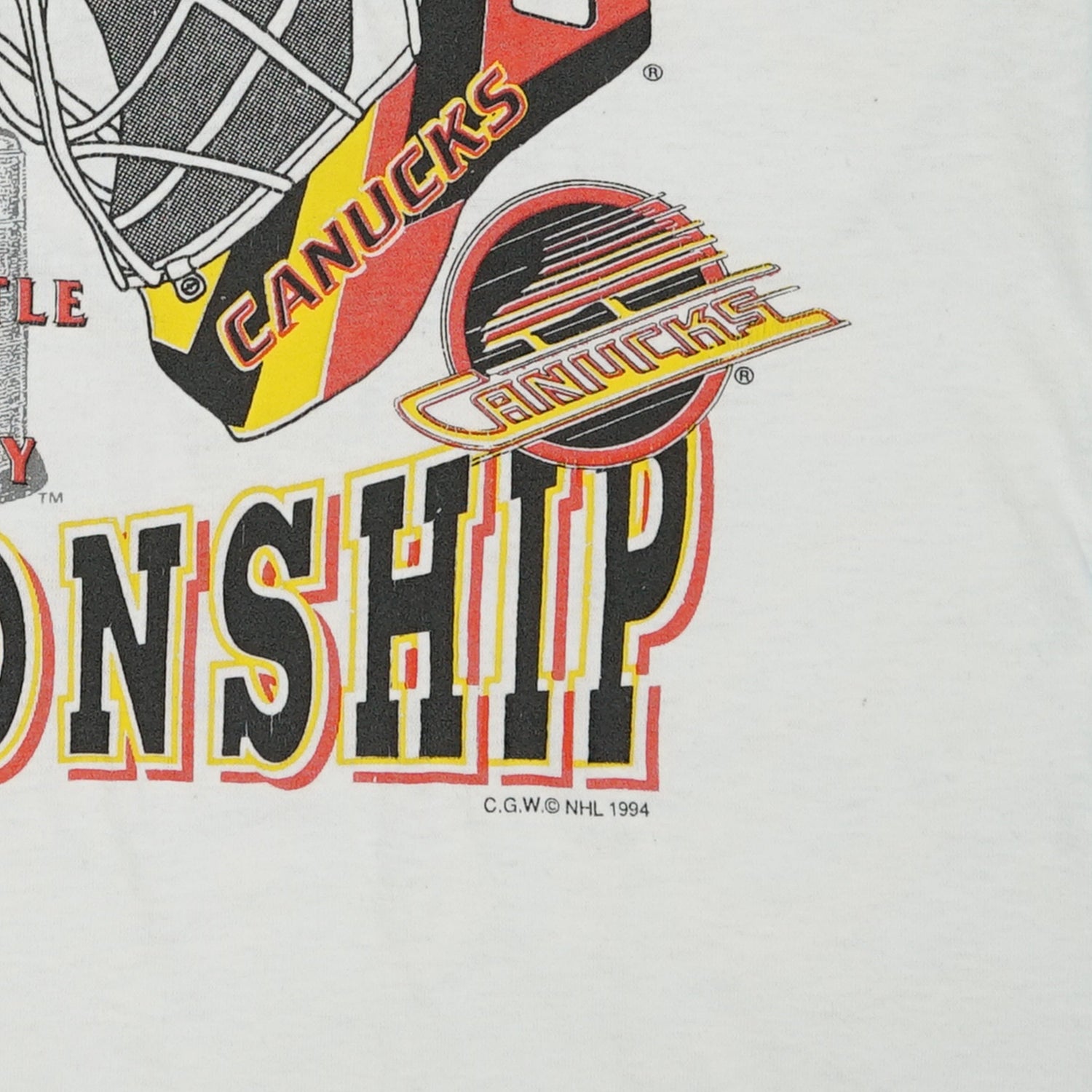 1994 Stanley Cup Championship Rangers vs. Canucks tee M