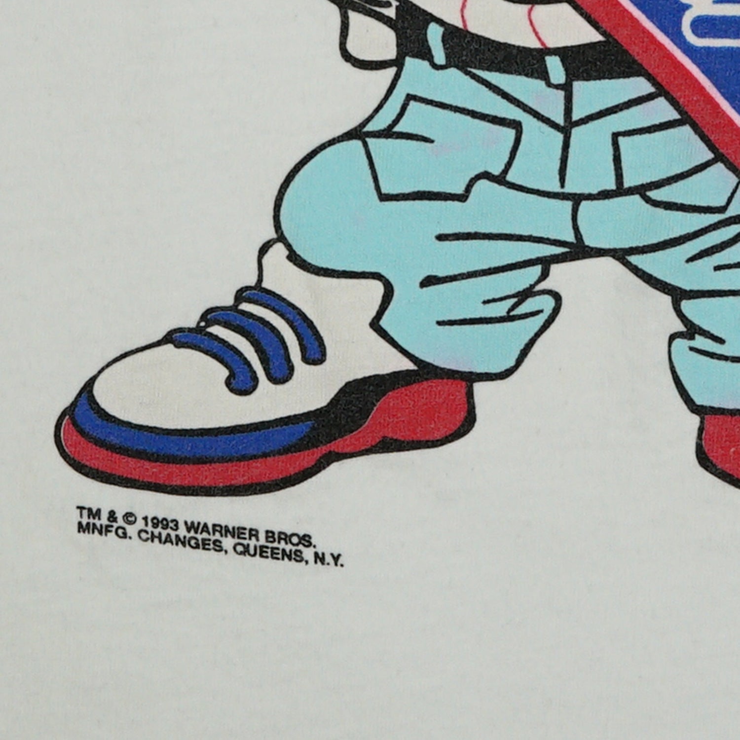 1993 Phillies Looney Tunes Taz & Bugs tee XL
