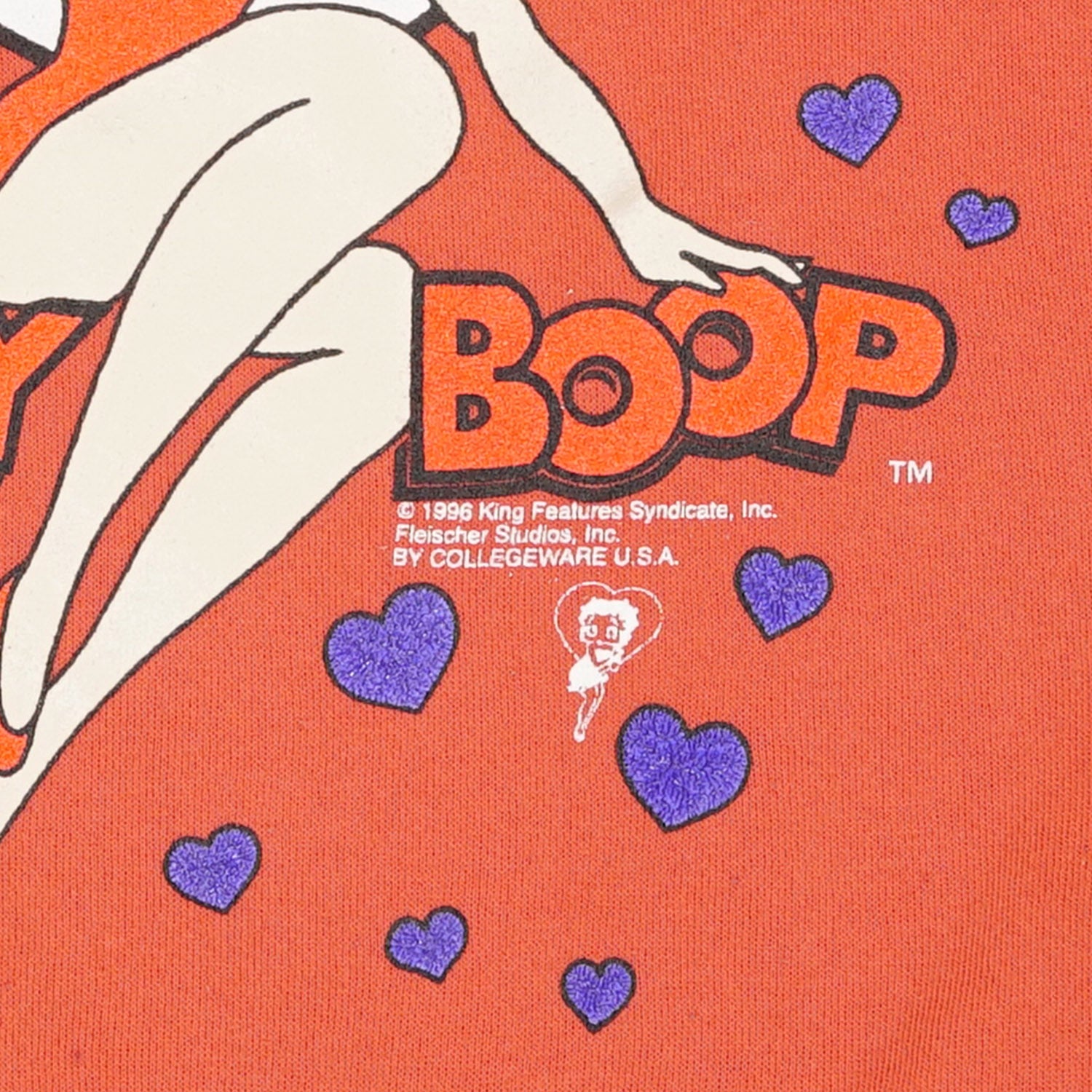1996 Betty Boop hearts crewneck Women's M