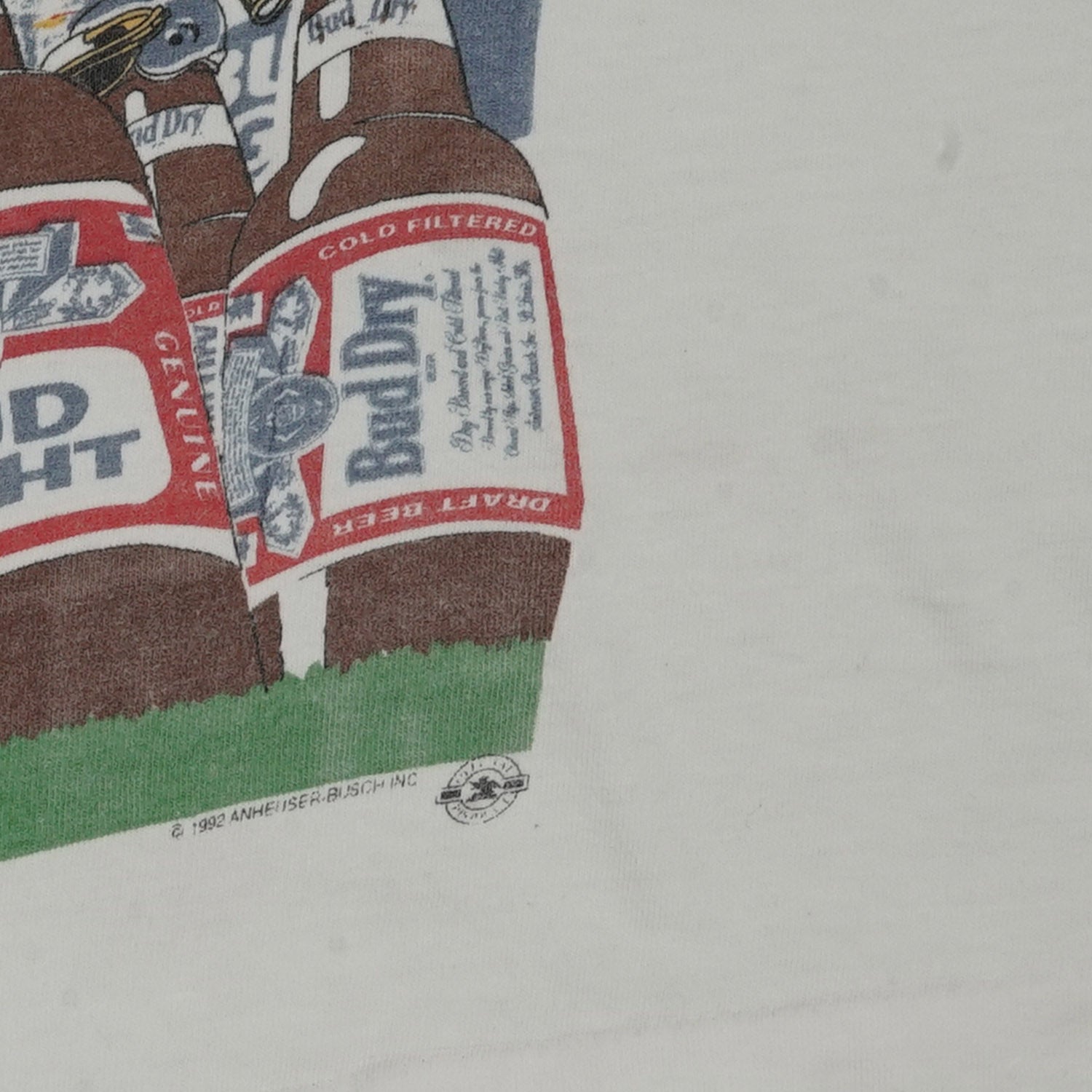 1992 Budweiser football promo Bud Bowl tee XL