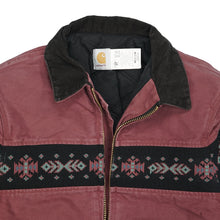 Load image into Gallery viewer, Vintage Carhartt Aztec denim jacket M
