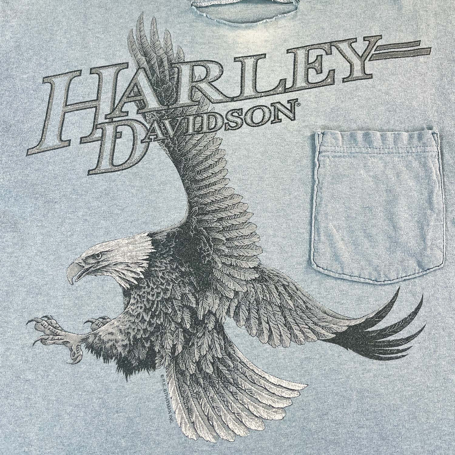 90's Harley Davidson Las Vegas pocket tee M/L