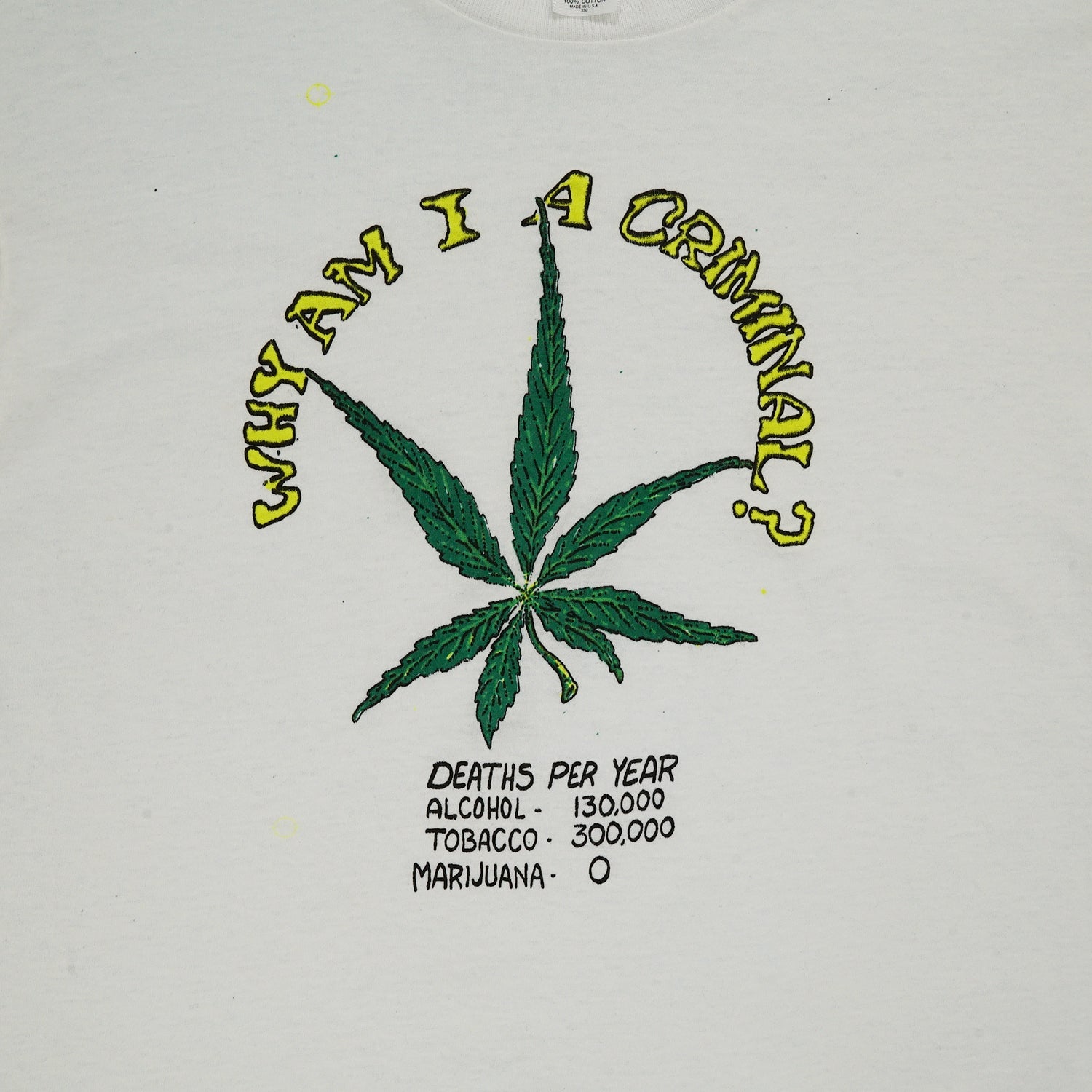 80s "Why am I a criminal?" tee M