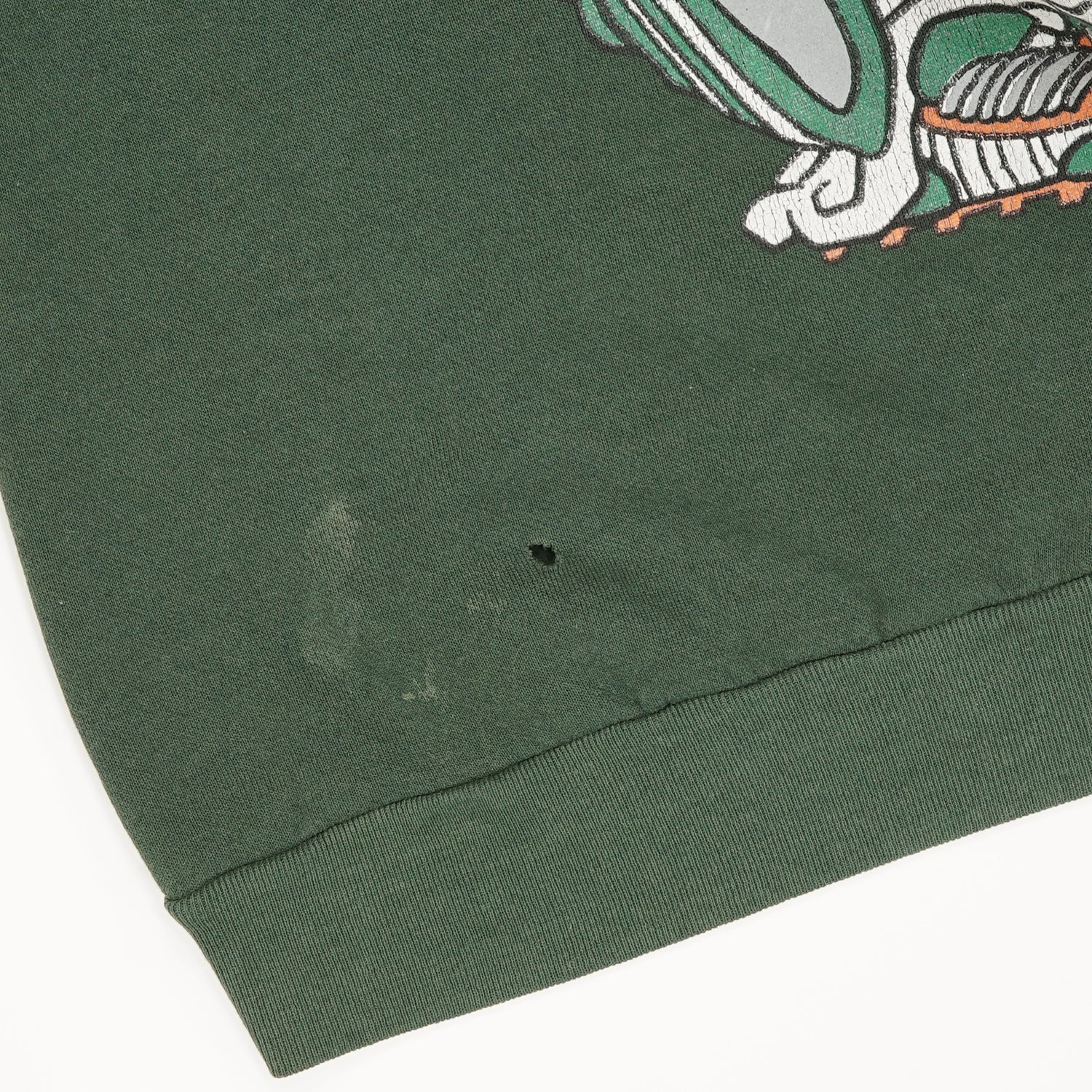 1992 Miami Canes Flintstones crewneck L