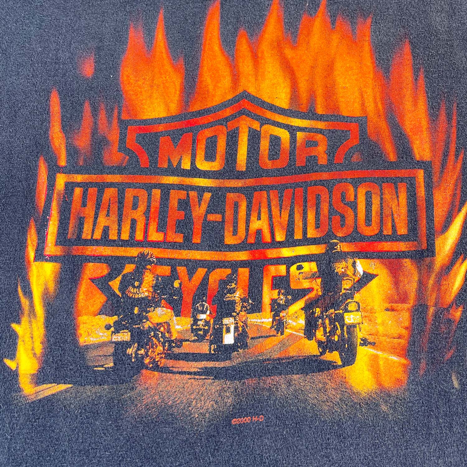 Vintage Harley Davidson Warr's England tee XL