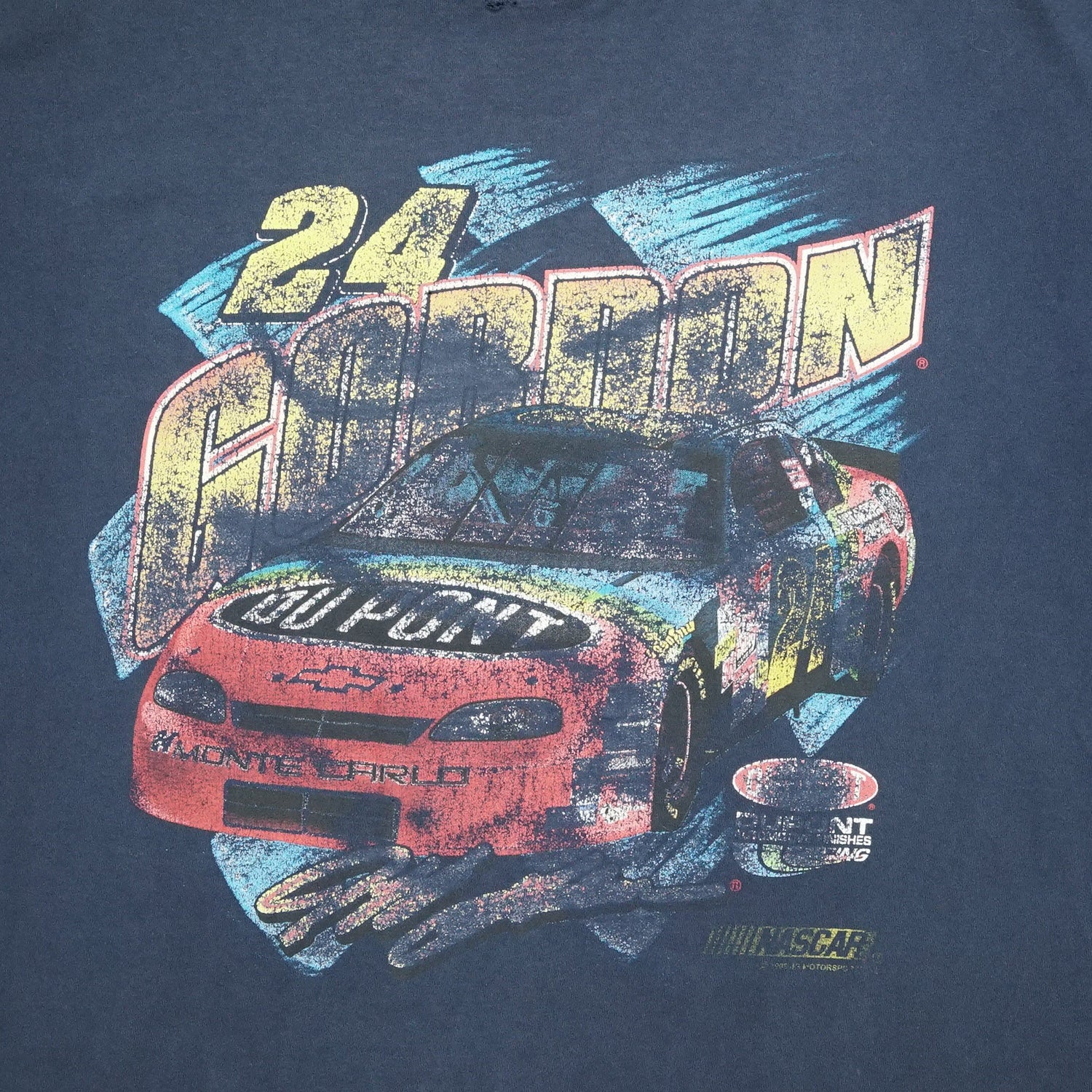 1998 Jeff Gordon DuPont faded racing tee XL