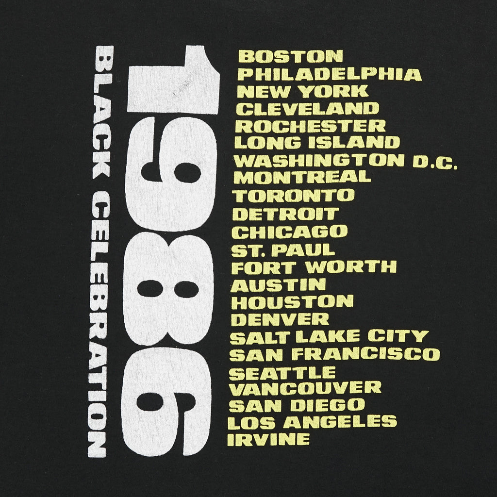 1986 Depeche Mode "A Black Celebration" tour tee L