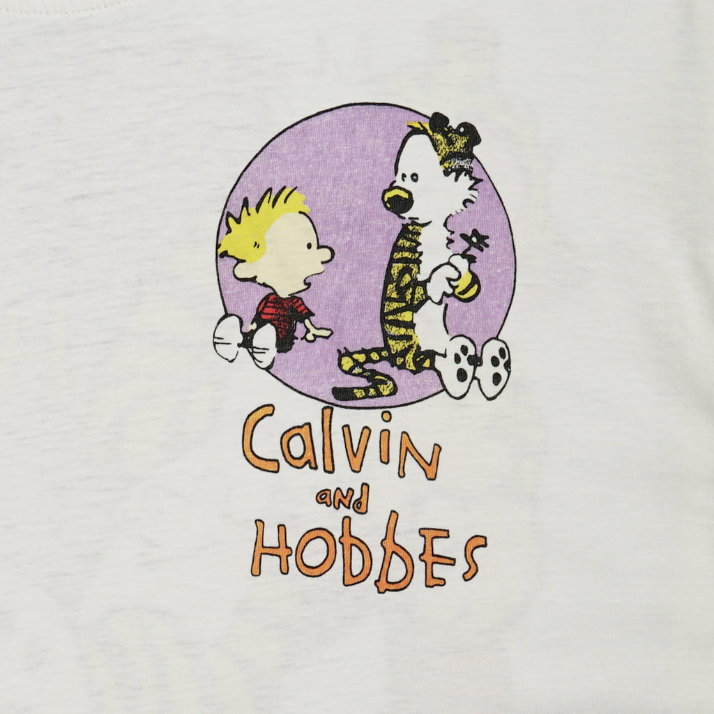 Bootleg Calvin and Hobbes comic graphic tee L