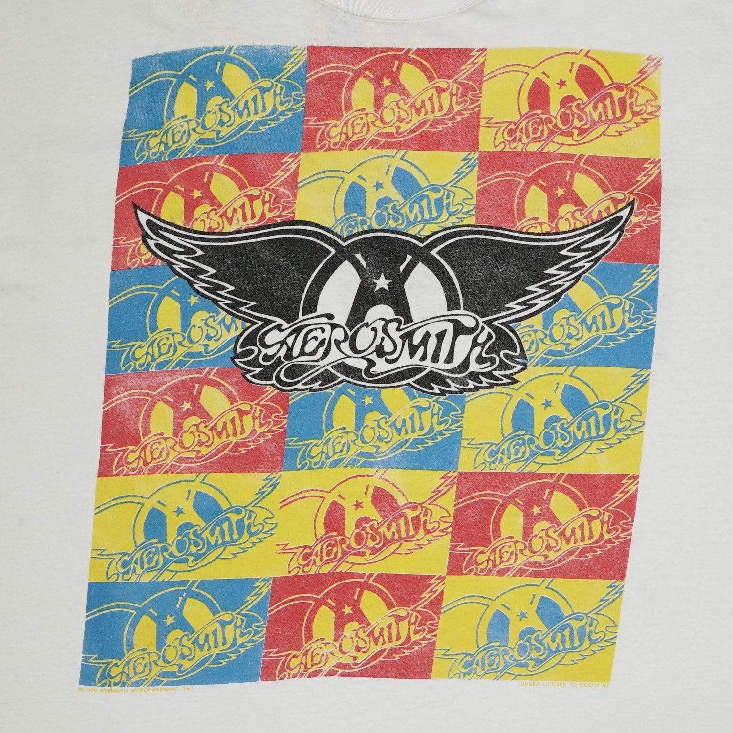 1989 Aerosmith PUMP Warhol graphic band tee XL
