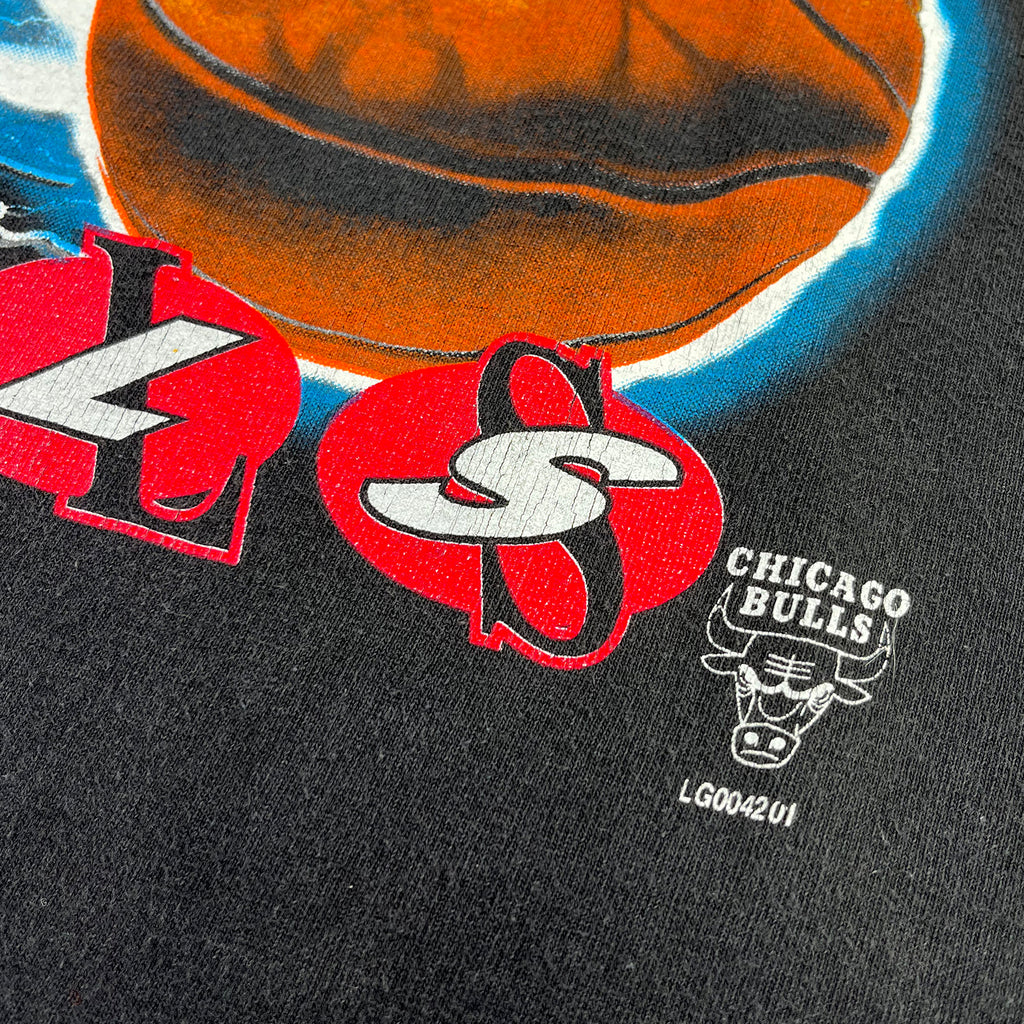 Vintage Chicago Bulls lightning Logo 7 tee XL