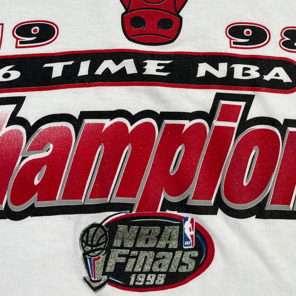 1998 Chicago Bulls 6-Time NBA Champions tee XL
