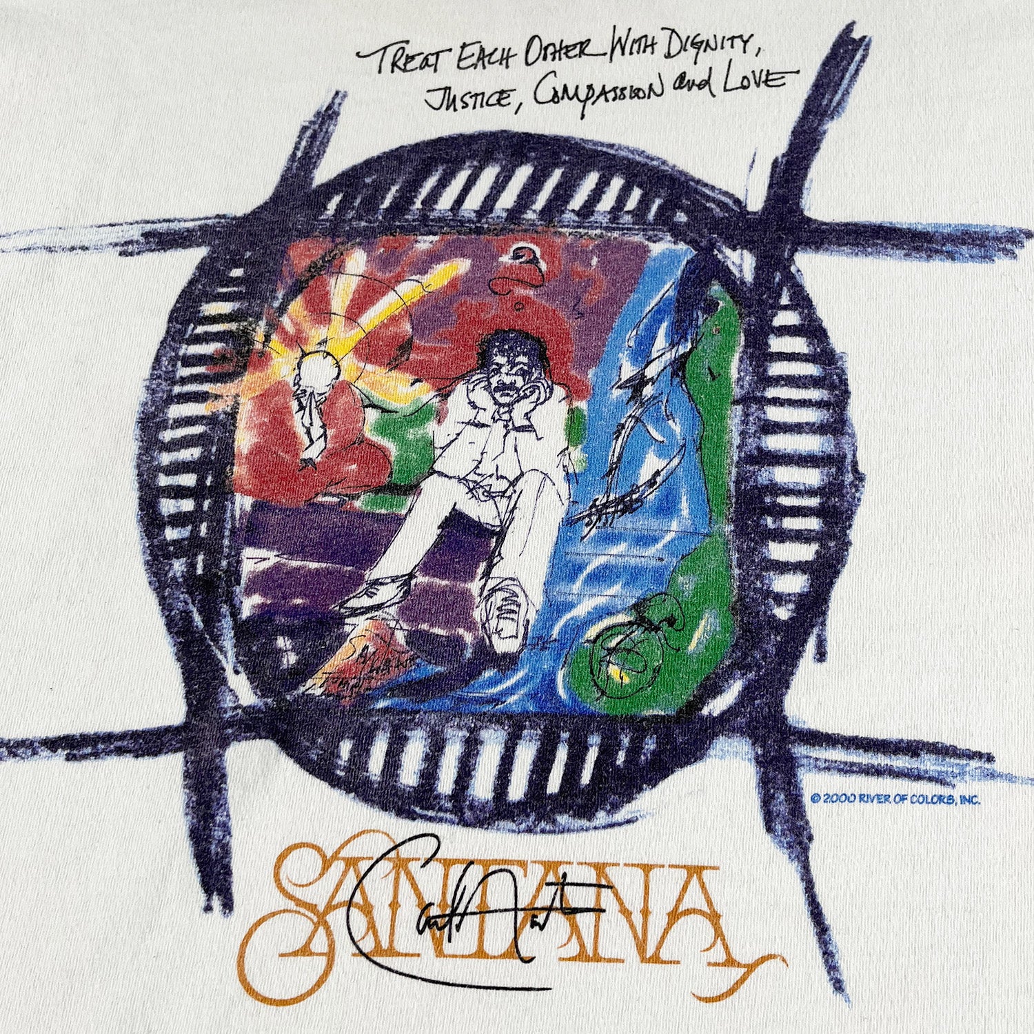 2000 Hard Rock Café Santana Signature Series tee XL