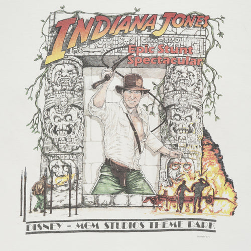 '90s Indiana Jones Epic Stunt Spectacular theme park tee XL
