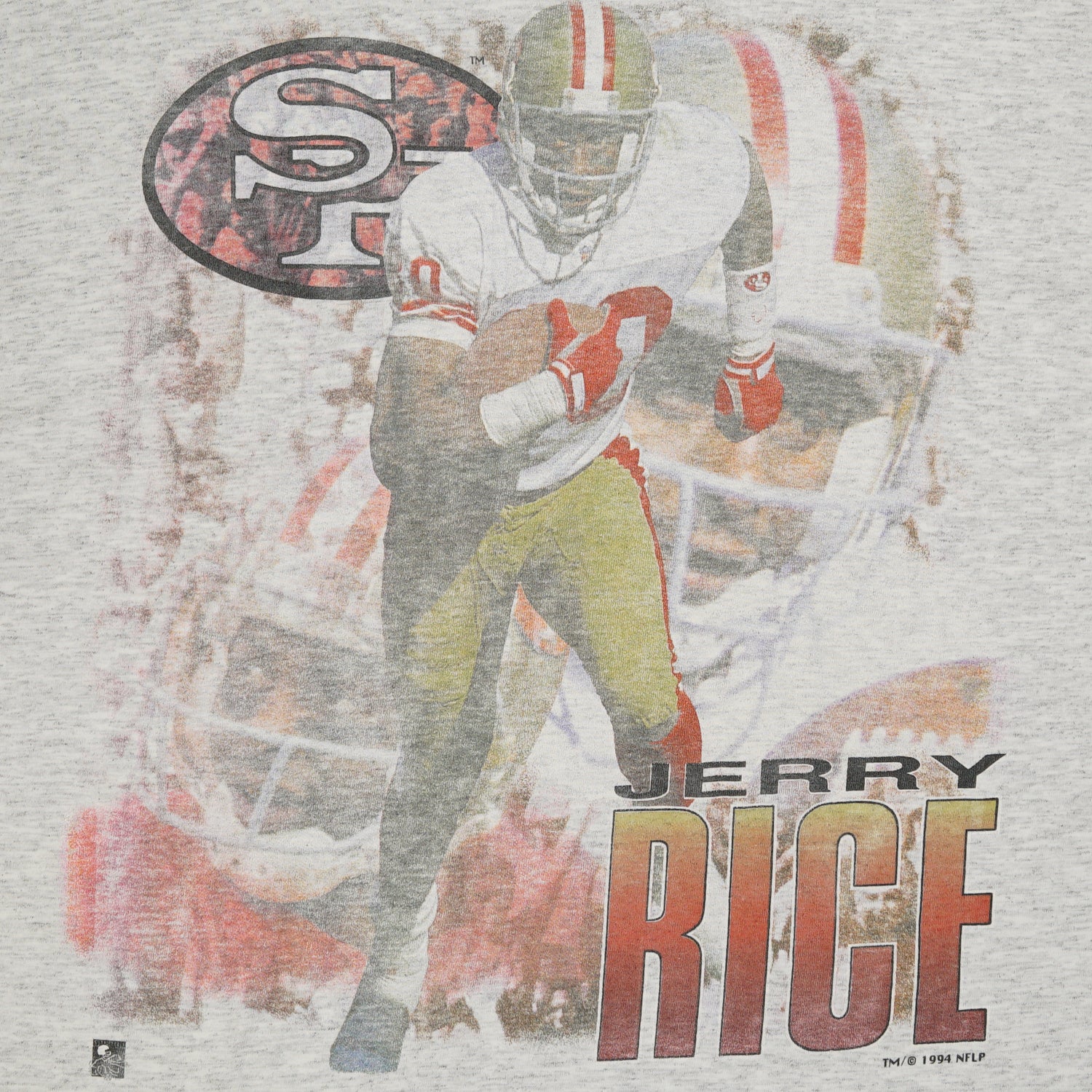 1994 Jerry Rice SF 49ers NFL stats tee XL