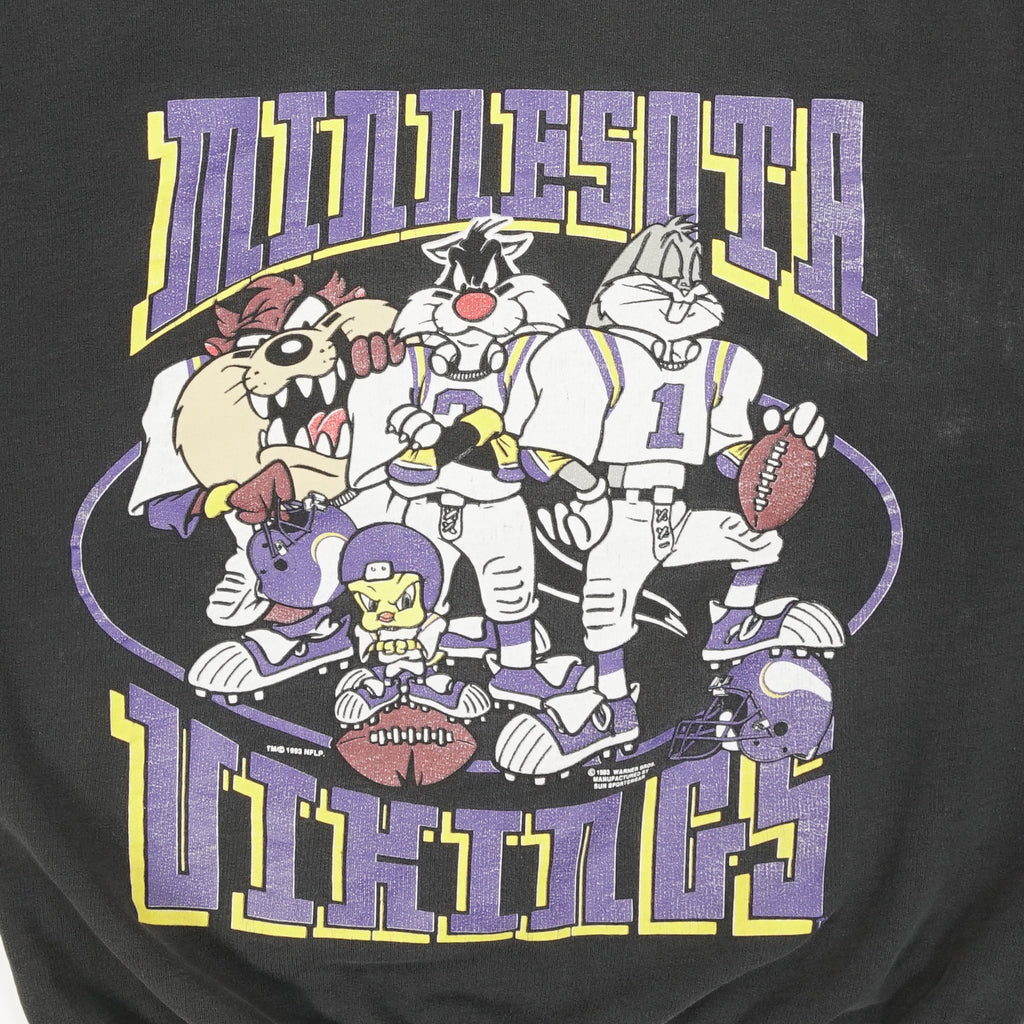 1993 Looney Tunes x Minnesota Vikings crewneck M