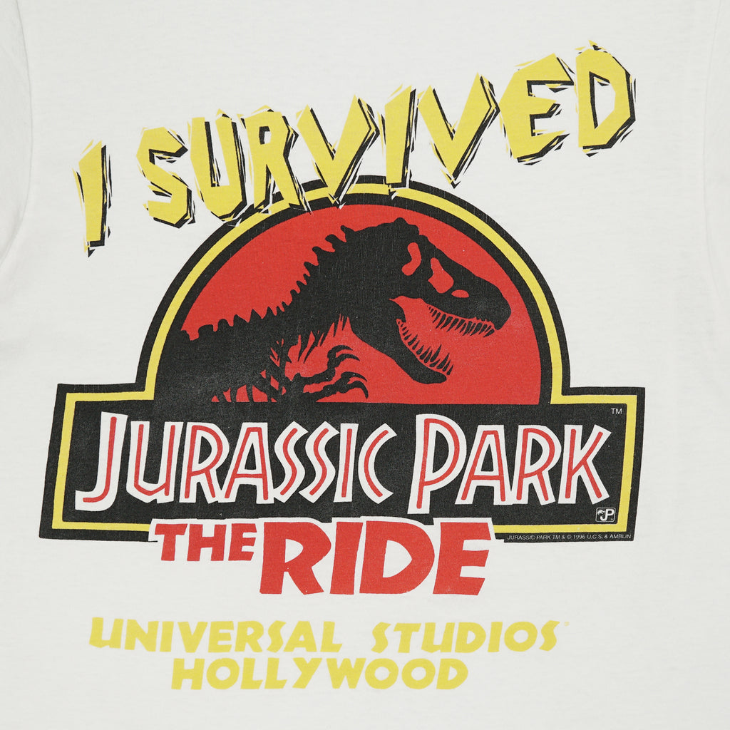 1996 I Survived Jurrasic Park The Ride tee S/M