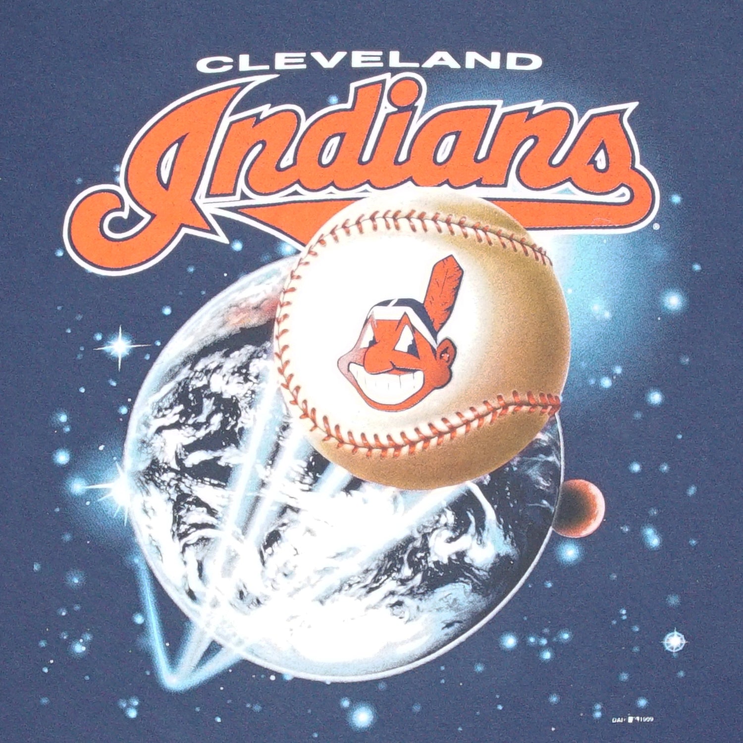 1999 Cleveland Indians baseball space tee