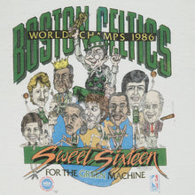 Load image into Gallery viewer, 1986 Boston Celtics NBA World Champs ringer tee M
